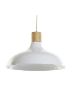 Lampadario DKD Home Decor Bianco Marrone Metallo Pino 50 W 35,5 x 35,5 x 21 cm
