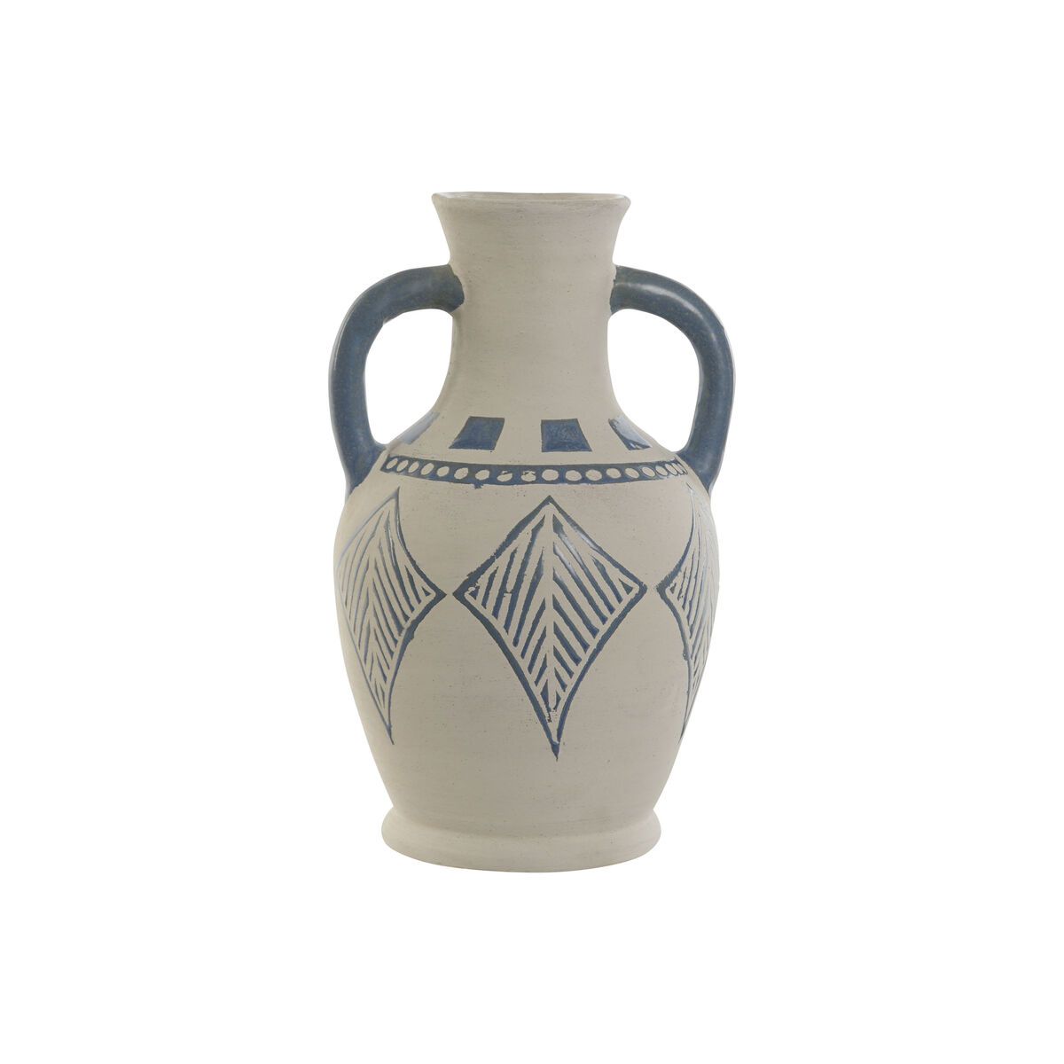 Vaso Home ESPRIT Azzurro Beige Ceramica Mediterraneo 15 x 15 x 25 cm - Image 2