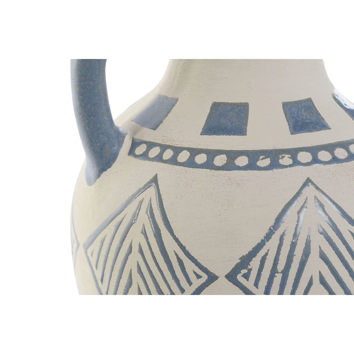 Vaso Home ESPRIT Azzurro Beige Ceramica Mediterraneo 15 x 15 x 25 cm - Image 3