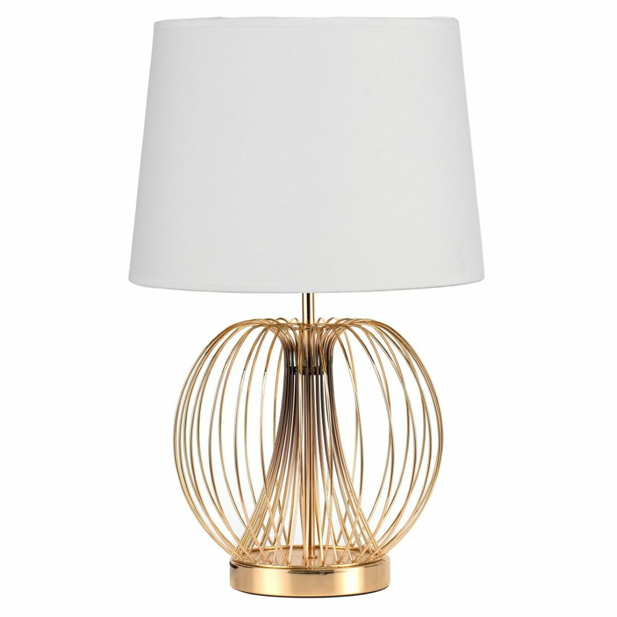Lampada da tavolo DKD Home Decor 32.5 x 32.5 x 52 cm Metallo Bianco 220 V 50 W (2 Unità)