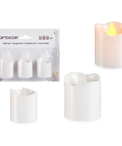 Set di Candele Gift Decor Bianco 18 x 14 x 4 cm 3,7 x 3,7 x 5 cm (12 Unità)