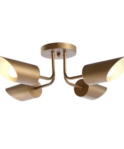 Lampadario DKD Home Decor Dorato Metallo 50 W 70 x 70 x 20 cm