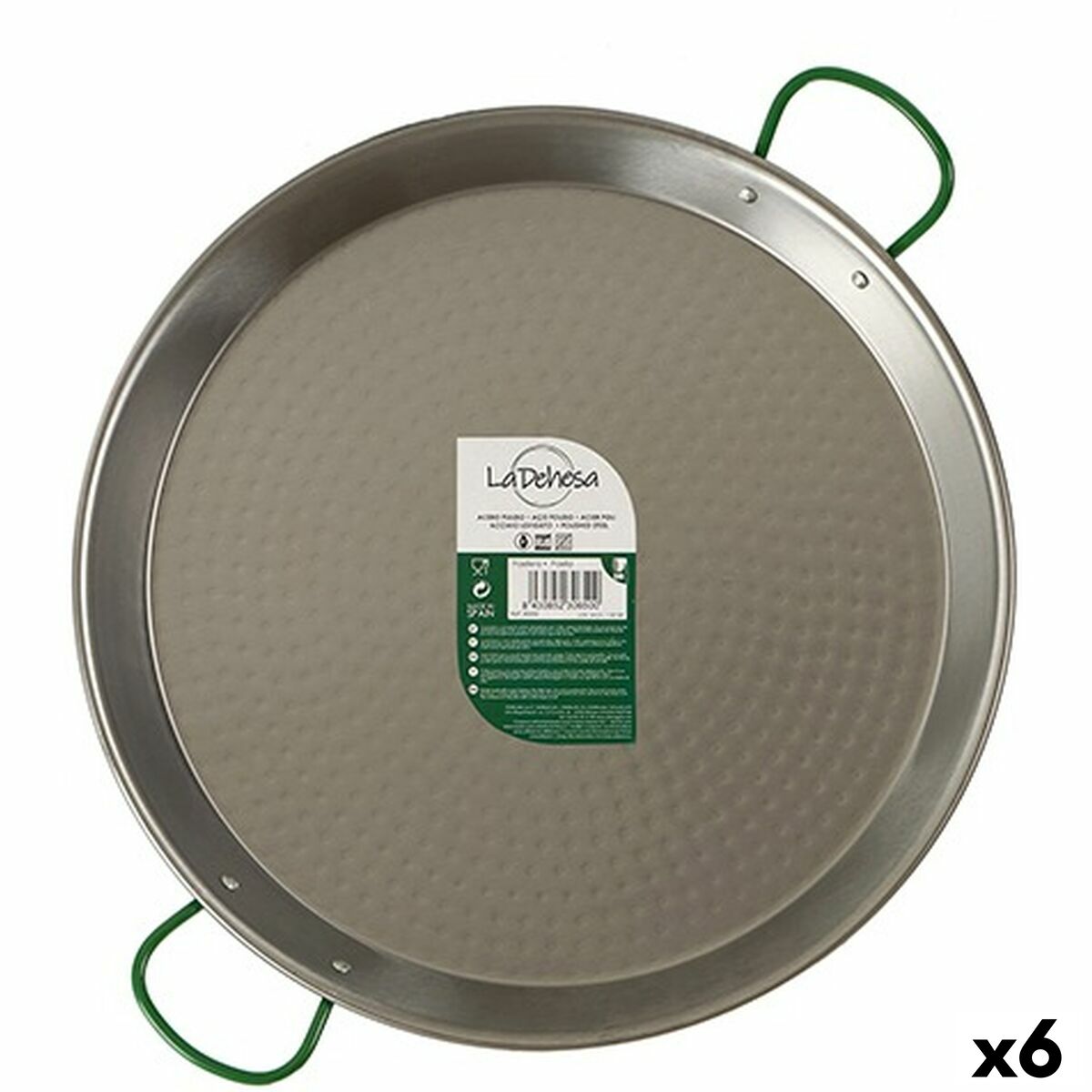 Padella La Dehesa Argentato Acciaio Lucidato Ø 38 cm 51 x 6 x 39 cm (6 Unità)
