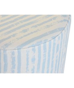 Poggiapiedi DKD Home Decor Azzurro Bianco Metallo Righe Mediterraneo 34 x 34 x 40 cm