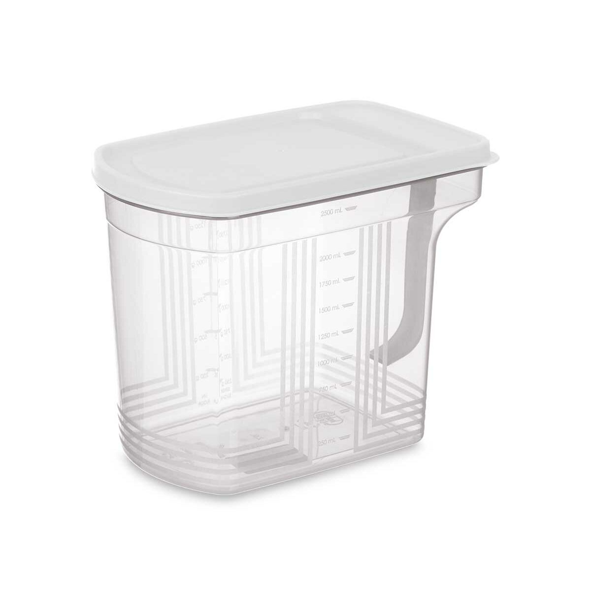 Contenitore per Conservare gli Alimenti Kinvara Grigio Trasparente 2,5 L 20,5 x 17 x 13 cm (24 Unità) - Image 2
