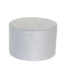 Poggiapiedi DKD Home Decor Poliestere Blu cielo Spugna Legno MDF (55 x 55 x 35 cm)