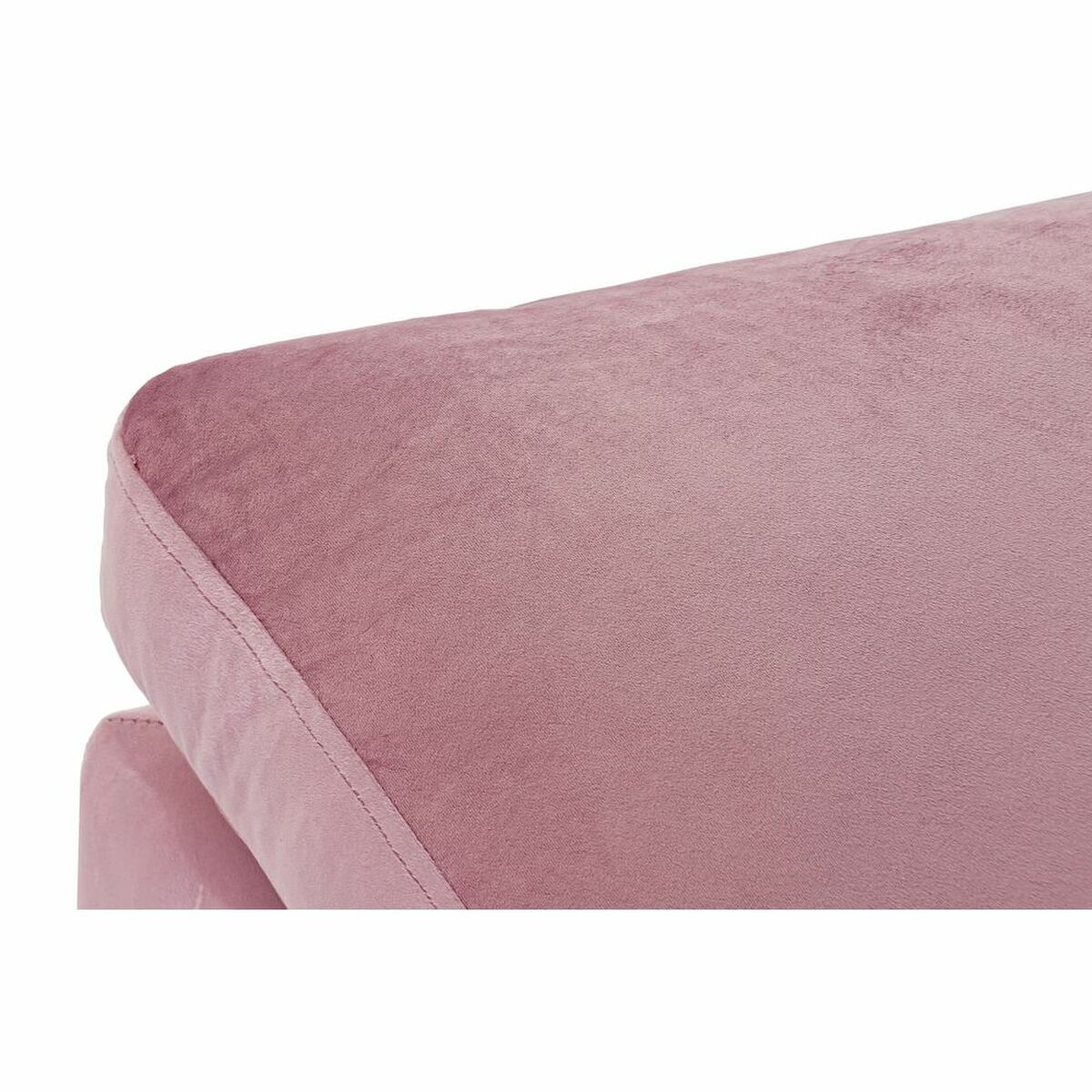 Poggiapiedi DKD Home Decor Rosa Poliestere Moderno (55 x 55 x 30 cm) - Image 4