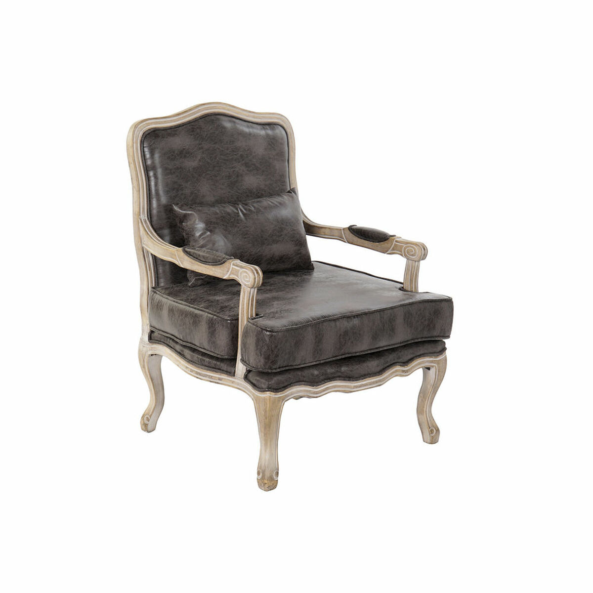 Poltrona DKD Home Decor Marrone Naturale 70 x 66 x 94 cm