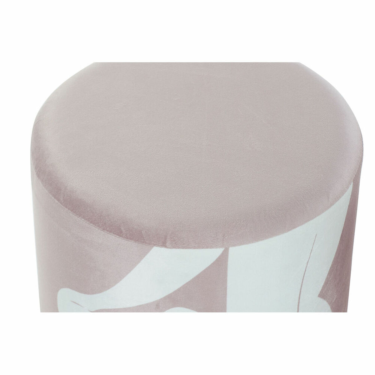Poggiapiedi DKD Home Decor Scandi Dorato Bianco Rosa chiaro 30 x 30 x 38 cm (2 Unità) - Image 3