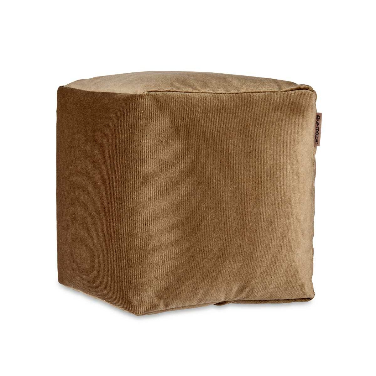 Puff Gift Decor Marrone polistirene Velluto (4 Unità)