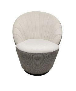 Poltrona DKD Home Decor Bianco Nero Dorato 69 x 66 x 85 cm