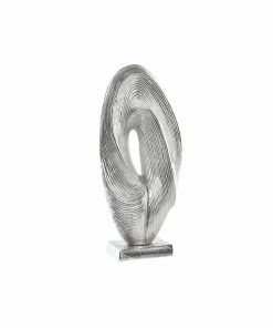 Statua Decorativa DKD Home Decor 20 x 9 x 44 cm Astratto Argentato Moderno