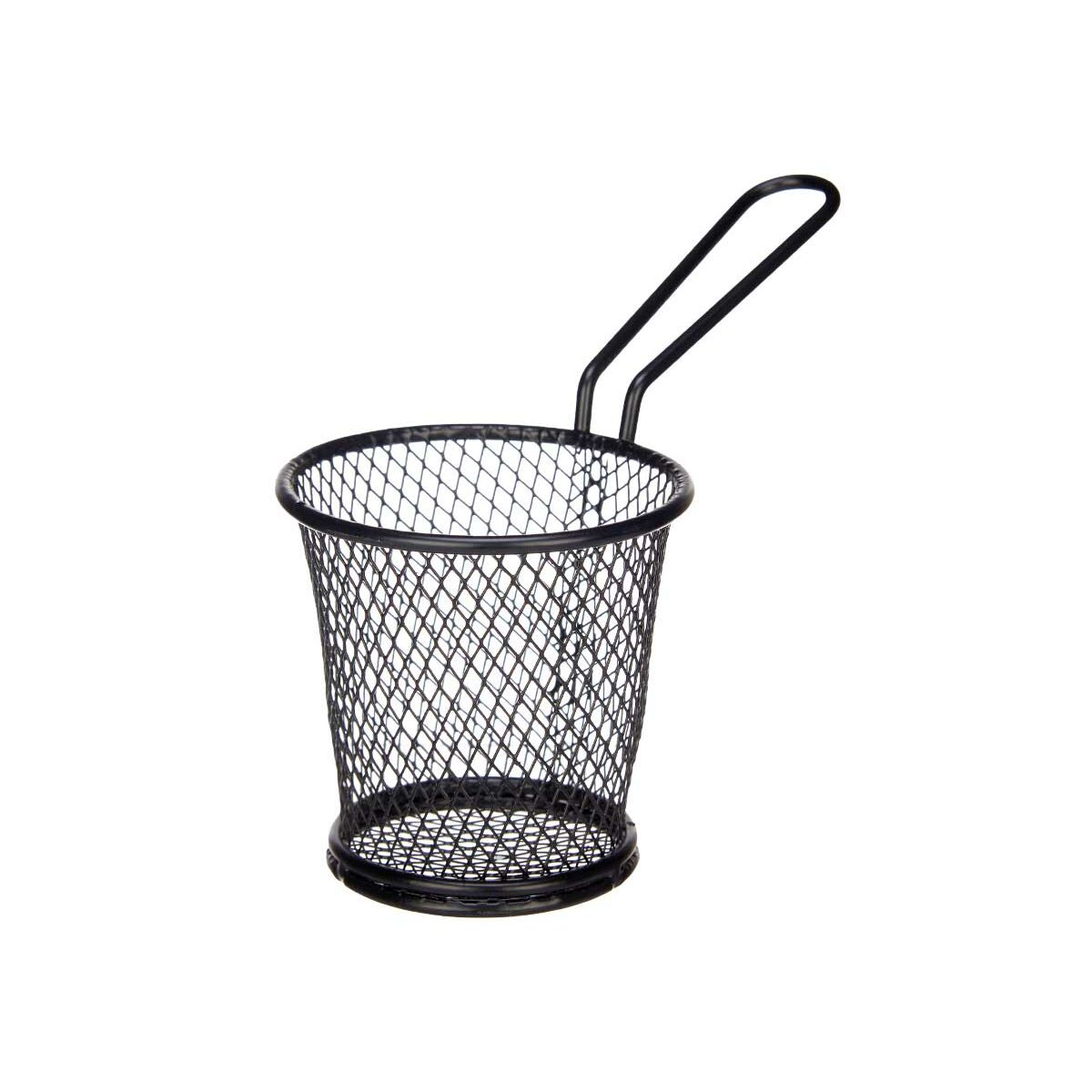 Cestino per Servire Aperitivi Kinvara Nero Metallo 15 x 11,5 x 8 cm 16 x 11,5 x 8 cm (12 Unità)