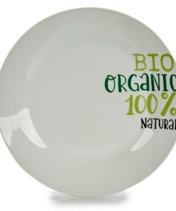 Piatto da pranzo Organic Porcellana Stampa 24,4 x 2,6 x 24,4 cm (10 Unità)