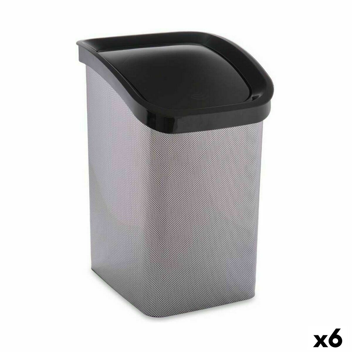 Cestino Berilo Grigio scuro Plastica 23 L Oscillante (6 Unità)
