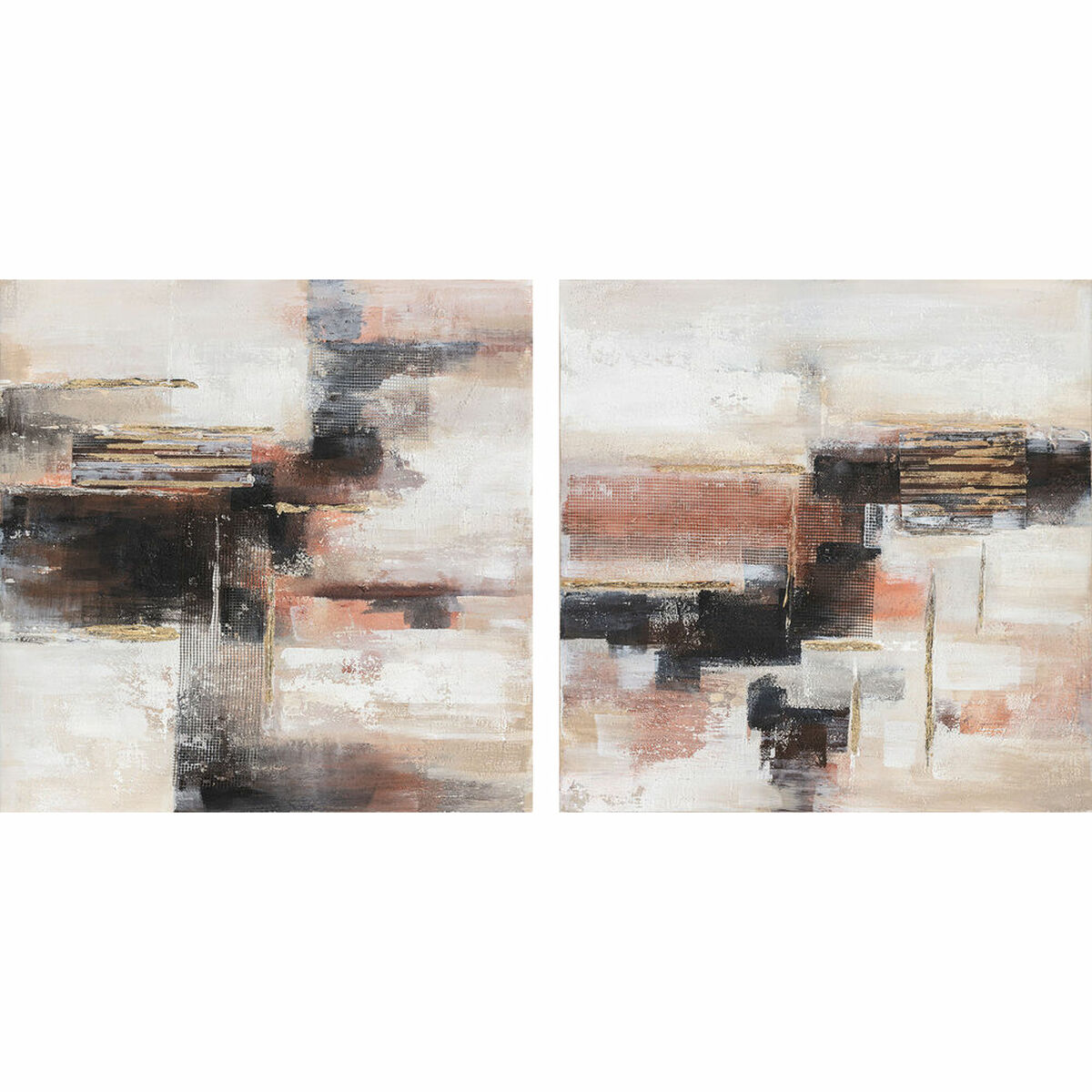Tela DKD Home Decor Pino Tela 90 x 2,4 x 90 cm