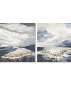 Tela DKD Home Decor Pino Tela 100 x 3,5 x 100 cm