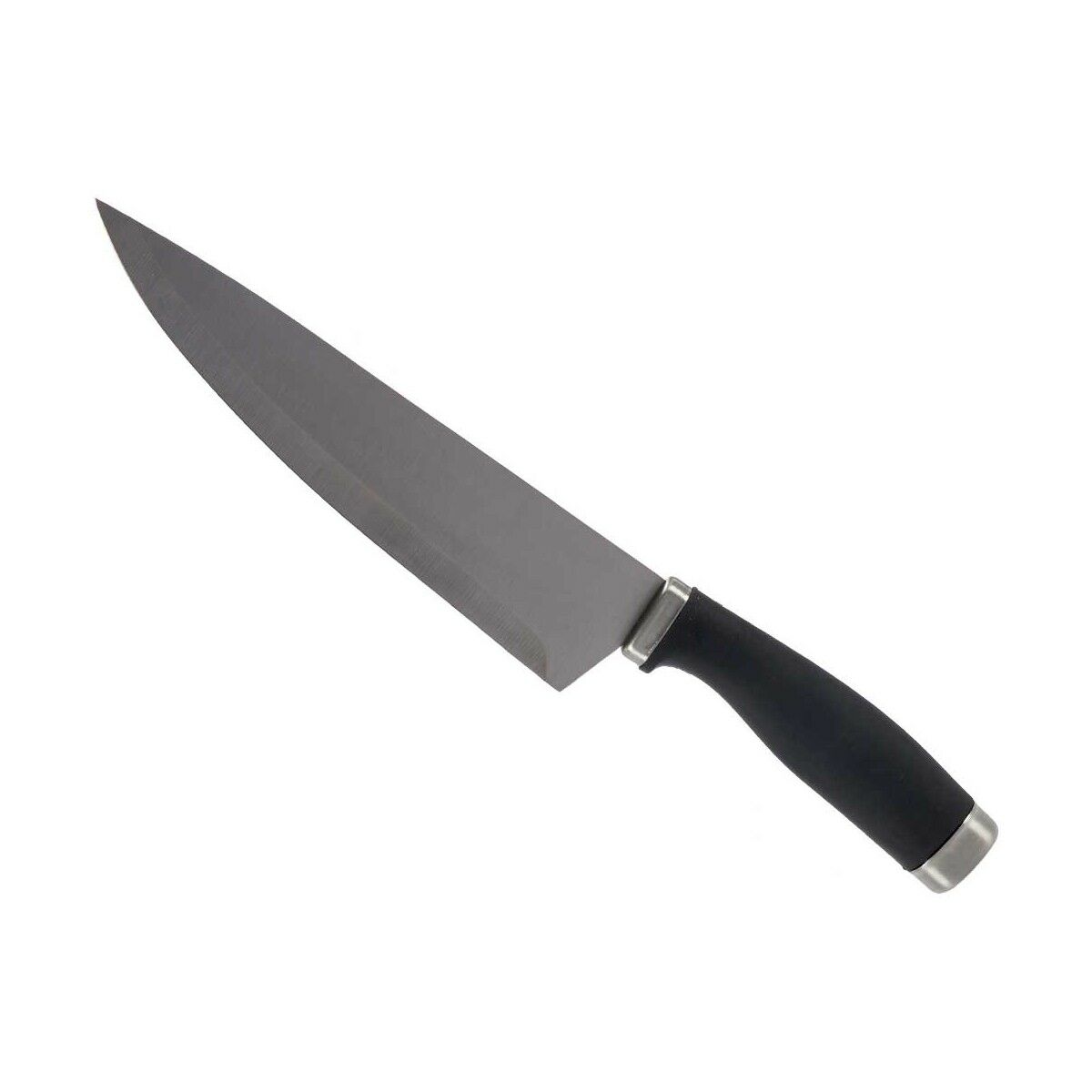 Coltello da Cucina Kinvara Nero Argentato Acciaio inossidabile Plastica 5 x 2 x 33 cm 5 x 33 x 2,5 cm (12 Unità)