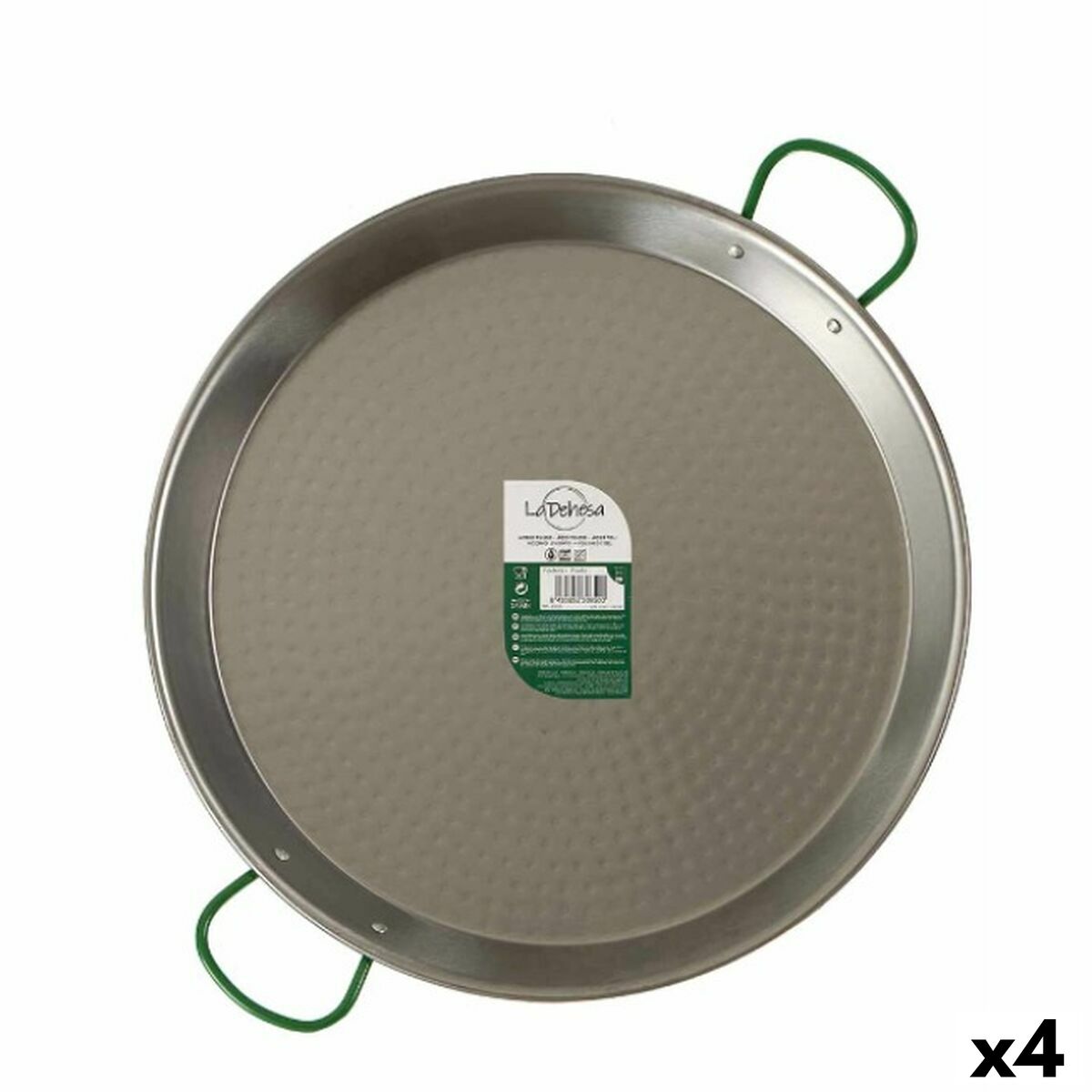 Padella La Dehesa Argentato Acciaio Lucidato Ø 50 cm 63,5 x 5,5 x 50,5 cm (4 Unità)