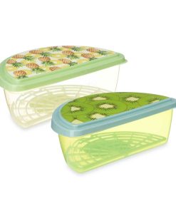 Porta pranzo Leknes Plastica Ananas Kiwi 1,2 L Frutta (24 Unità)