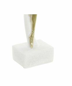 Statua Decorativa DKD Home Decor Bianco Dorato Romantico Ballerina Classica 13,5 x 12,5 x 40 cm