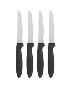 Set di Coltelli Kinvara Nero Argentato Acciaio inossidabile Plastica 19,5 cm 12,5 x 26,2 x 1 cm (12 Unità)