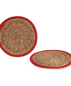 Sottopentola Gift Decor Marrone Rosso Naturale 35 x 1 x 35 cm Plastica