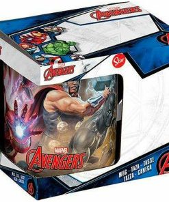 Tazza Mug The Avengers Infinity Bianco Ceramica Rosso (350 ml)