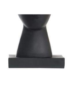 Statua Decorativa DKD Home Decor Viso Nero Dorato 14,5 x 10,5 x 27,5 cm (2 Unità)