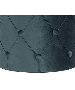Poggiapiedi DKD Home Decor 36 x 36 x 44 cm Poliestere Velluto Legno MDF