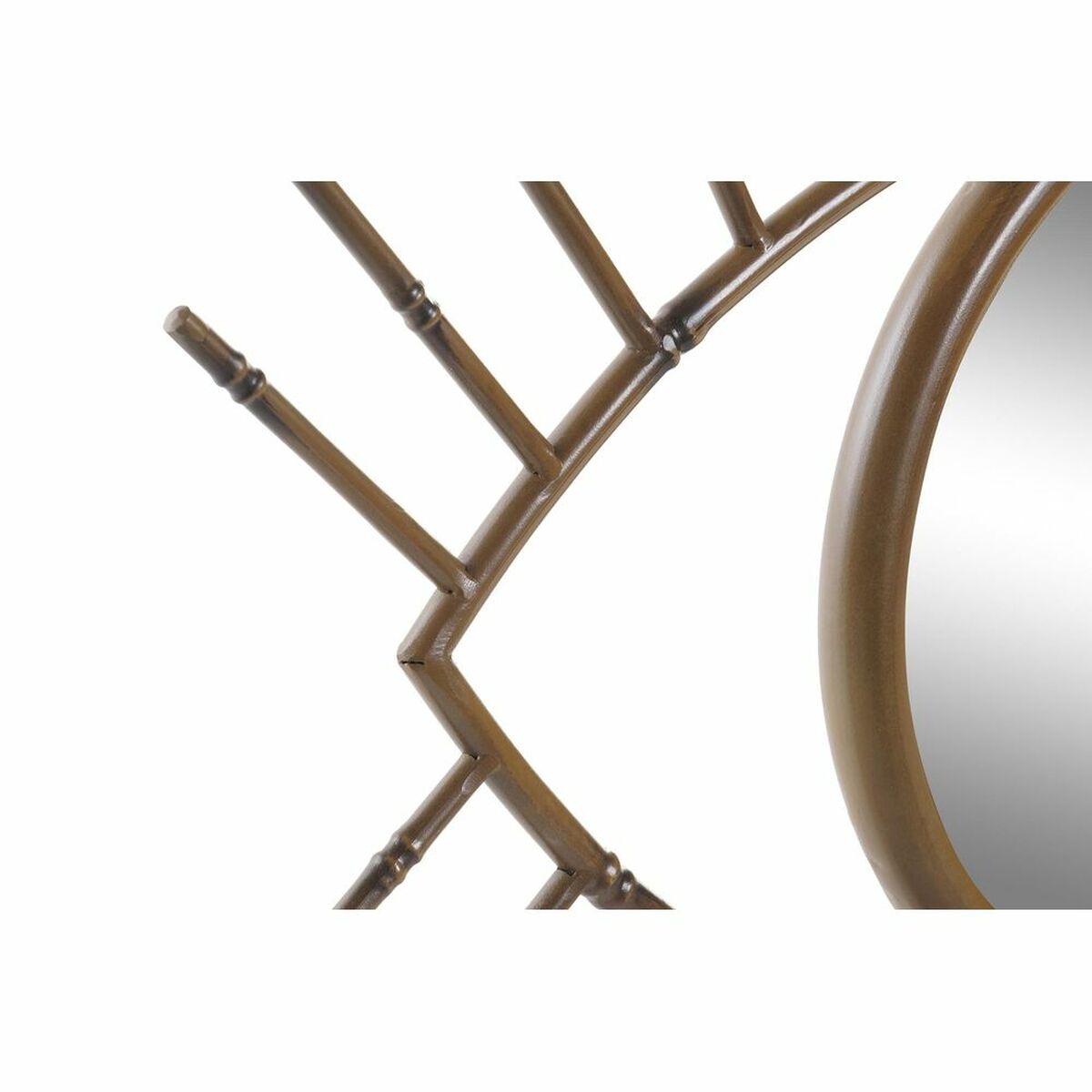 Specchio da parete DKD Home Decor Naturale Bali 63 x 4 x 53 cm