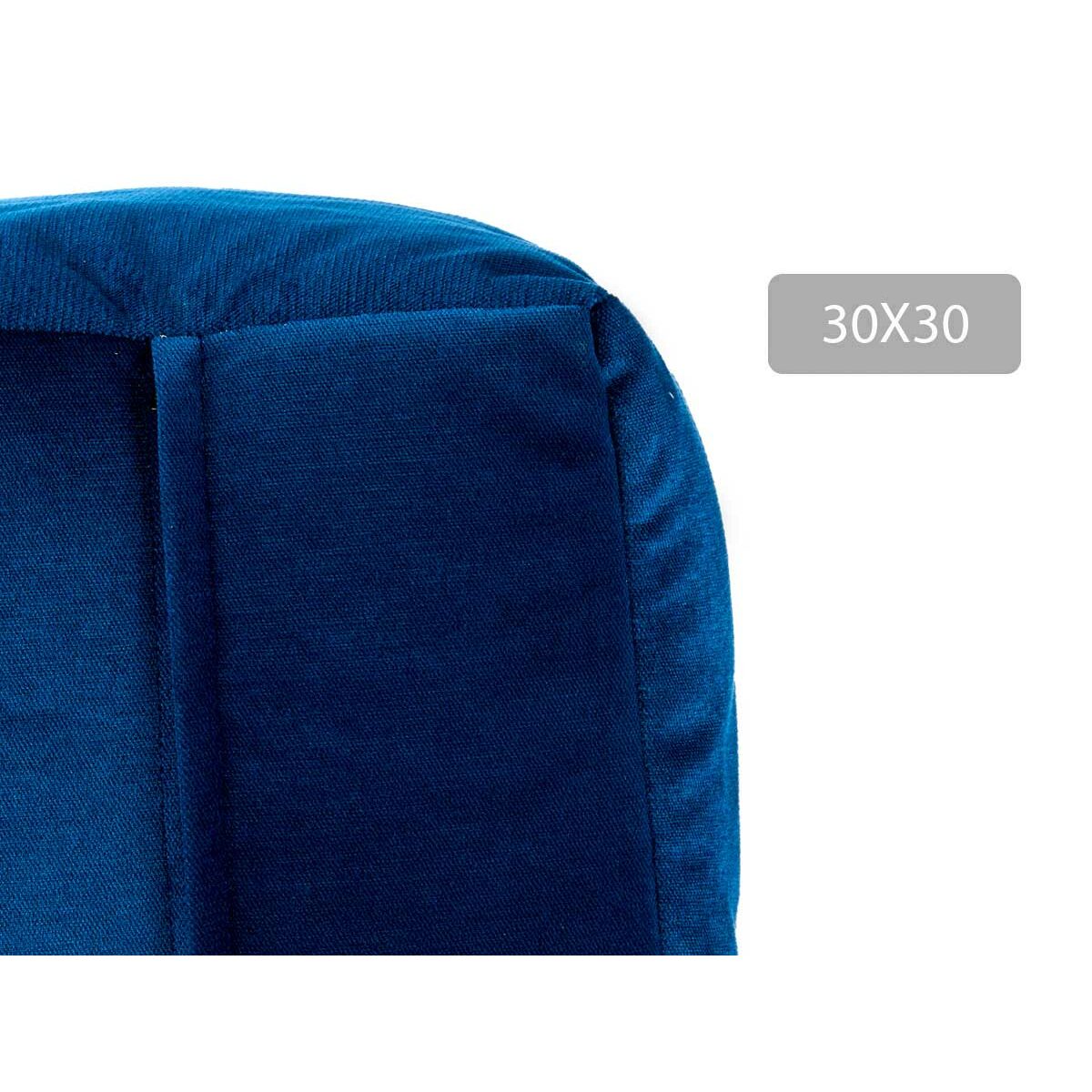 Puff Gift Decor Azzurro polistirene Velluto (4 Unità)