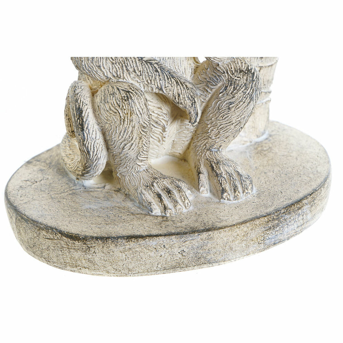 Statua Decorativa DKD Home Decor Bianco Scimmia Tropicale Decapaggio 15 x 12 x 29 cm