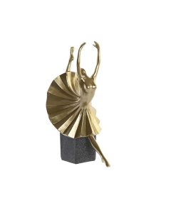 Statua Decorativa DKD Home Decor Nero Dorato Resina Moderno (20 x 16 x 33,5 cm)