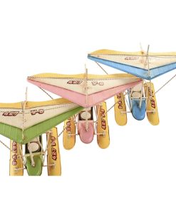 Statua Decorativa DKD Home Decor 32,5 x 20,5 x 24 cm Azzurro Rosa Verde Vintage (3 Pezzi)