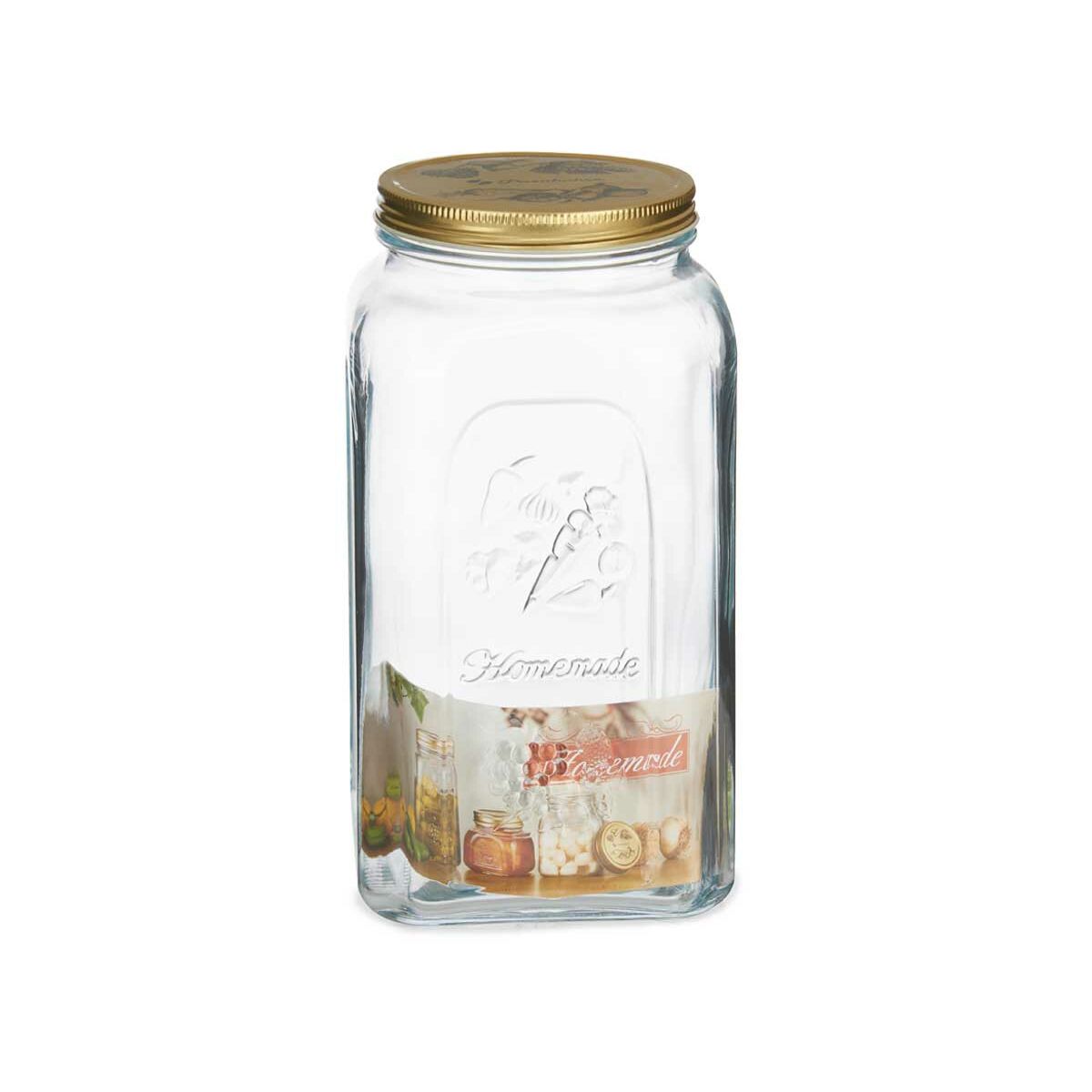 Vaso Pasabahce Homemade Trasparente Dorato 3 L (6 Unità)