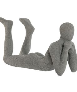 Statua Decorativa Home ESPRIT Grigio 39 x 13,5 x 20,8 cm