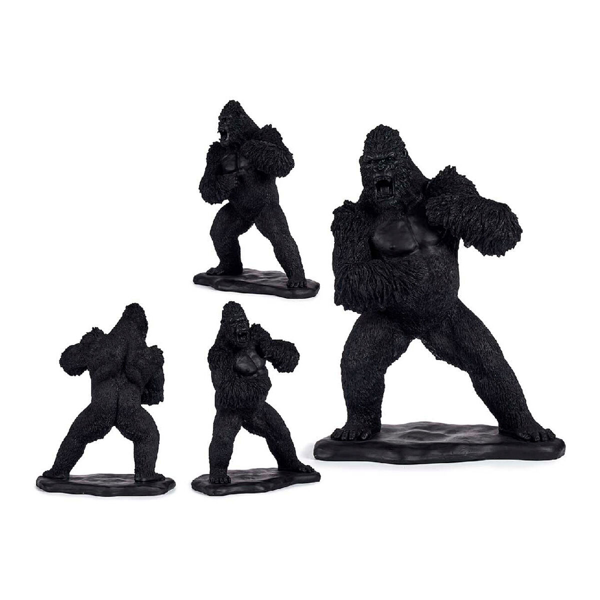 Statua Decorativa Gift Decor Nero Gorilla 25,5 x 56,5 x 43,5 cm