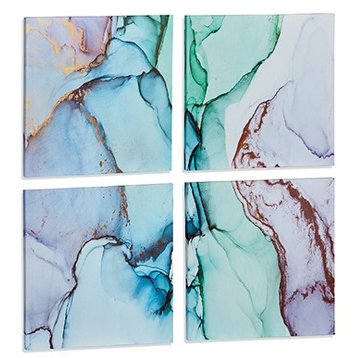 Tela Gift Decor Tela 35 x 7 x 35 cm Marmo Azzurro (6 Unità)