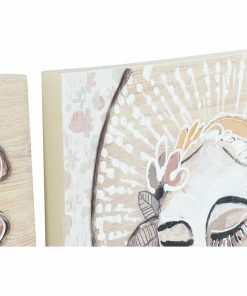 Tela DKD Home Decor Pino Tela 60 x 3,7 x 120 cm