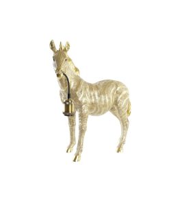Lampada da tavolo DKD Home Decor Zebra Dorato 220 V 50 W Moderno (55 x 22 x 51 cm)