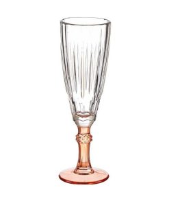 Calice da champagne Vivalto Exotic Salmone Cristallo 170 ml (6 Unità)