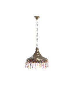 Lampadario DKD Home Decor 37 x 37 x 38 cm Dorato Metallo Multicolore 50 W