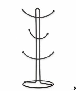 Appendino per tazze Kinvara CN-W3154-1P Nero Metallo 16 x 39 x 16 cm (6 Unità)