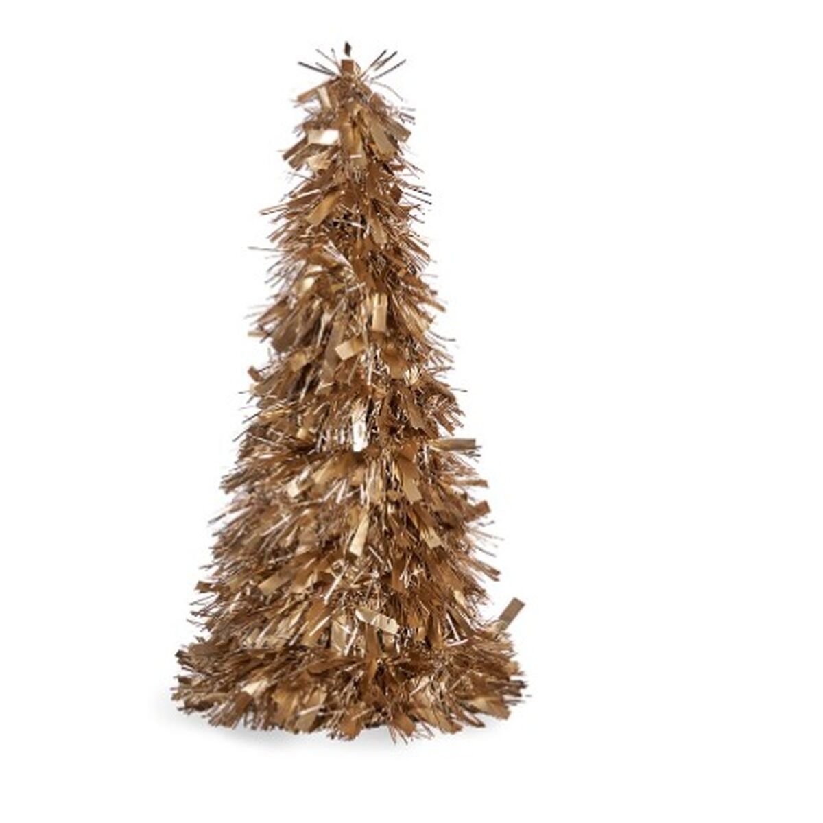 Albero di Natale Krist+ Bianco Dorato polipropilene PET Albero di Natale 27 x 45,5 x 27 cm Tinsel (12 Unità)