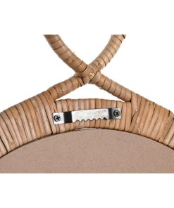 Specchio da parete DKD Home Decor Marrone Naturale Città 68 x 2 x 68 cm