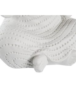 Statua Decorativa DKD Home Decor 25,5 x 19 x 39 cm Bianco Frate Orientale (2 Unità)