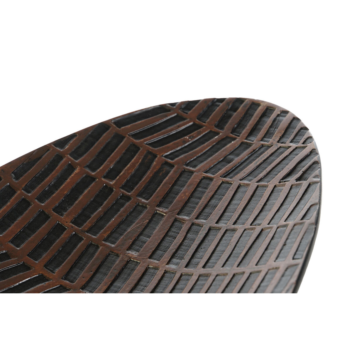 Centrotavola Home ESPRIT Marrone Nero Resina 48 x 16 x 5 cm