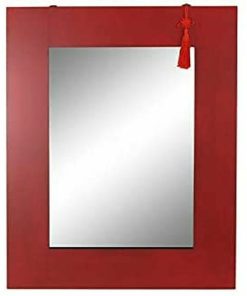 Specchio da parete DKD Home Decor Nero Rosso Orientale 70 x 2 x 90 cm