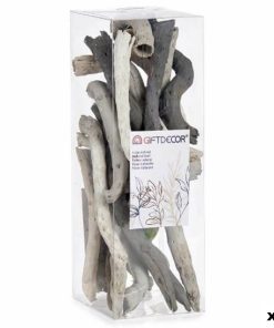 Tronco Decorativo Gift Decor Grigio 9 x 27 x 9 cm (12 Unità)